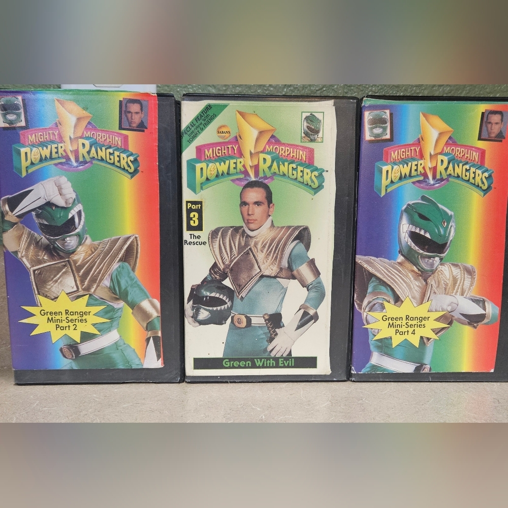 Vintage Power Ranger VHS Tapes